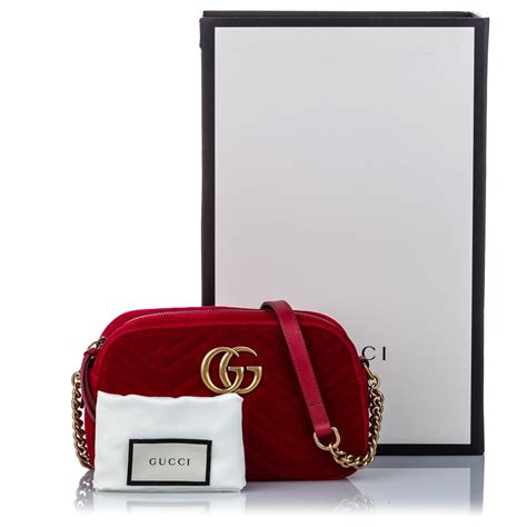 gucci borsa velluto rossa|Borse GUCCI da Donna .